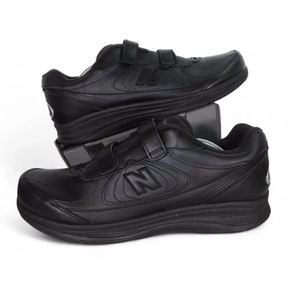 New Balance‎ 577v1 Hook & Loop Walking Shoes Black MW577VK Men's 11.5 (2E)